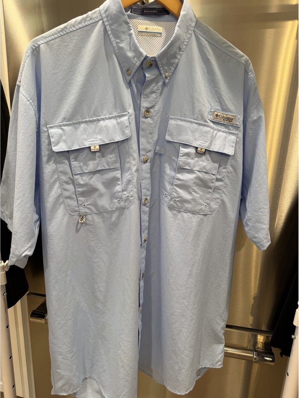 COLUMBIA PFG PERFORMANCE FISHING GEAR MENS SHIRT SZ LT Bahama